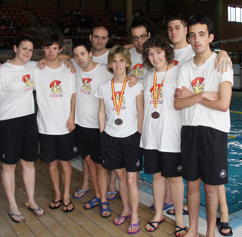 Hist&oacute;rica marca de ANFAS en el Campeonato de Espa&ntilde;a de Nataci&oacute;n Adaptada para Personas con Discapacidad Intelectual